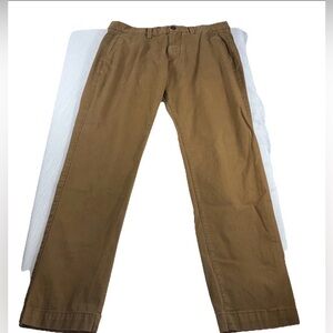 GAP Men’s Slim Straight Chino Pants Brown Cotton Twill 32x29 (Tag 32x30